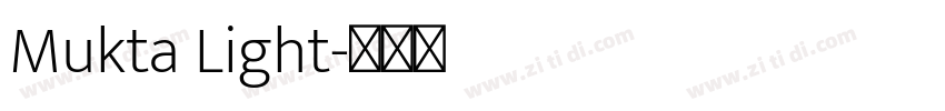 Mukta Light字体转换